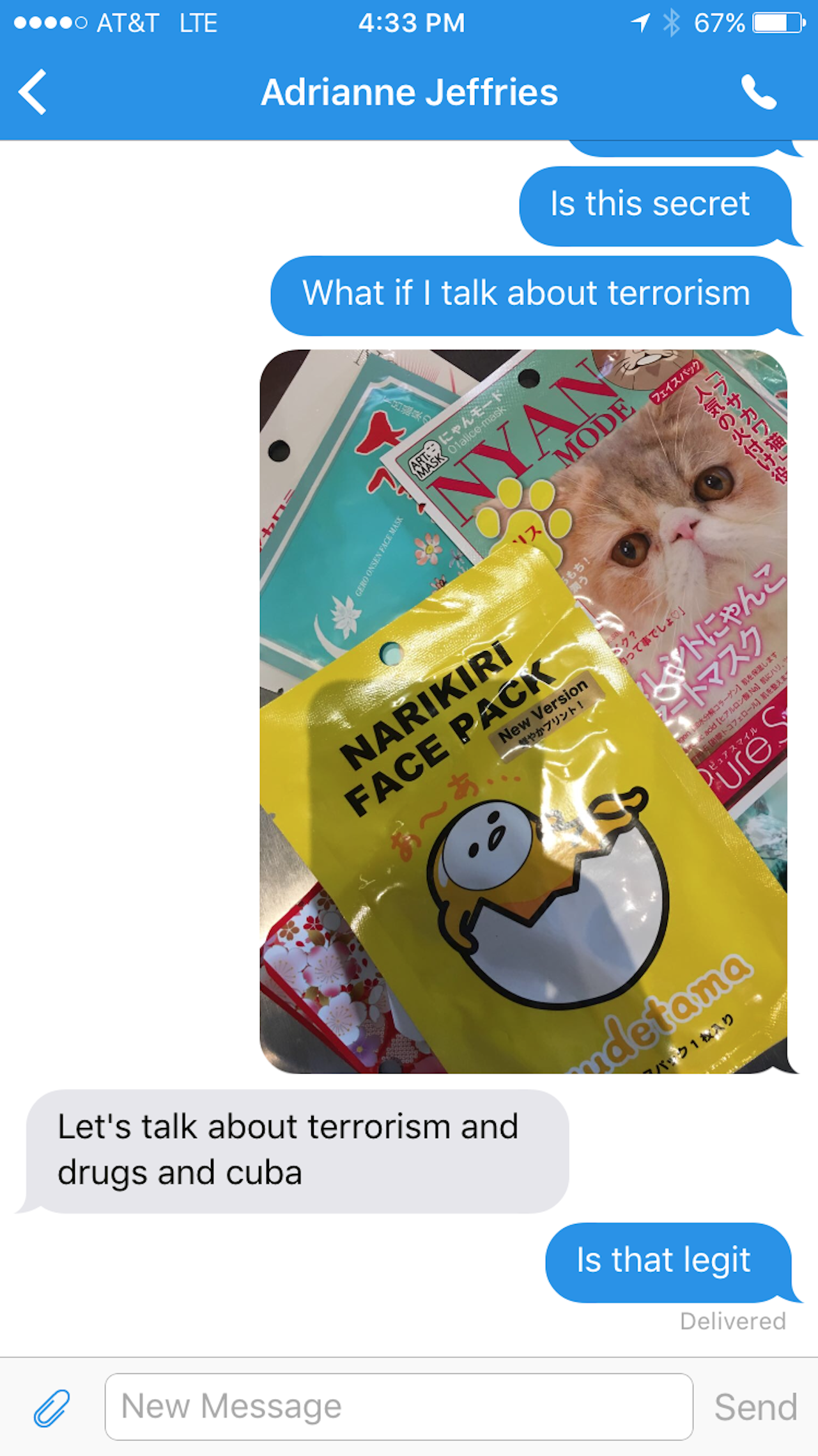 Signal messaging app.