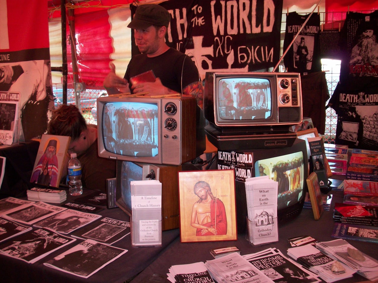 A Death to the World booth.