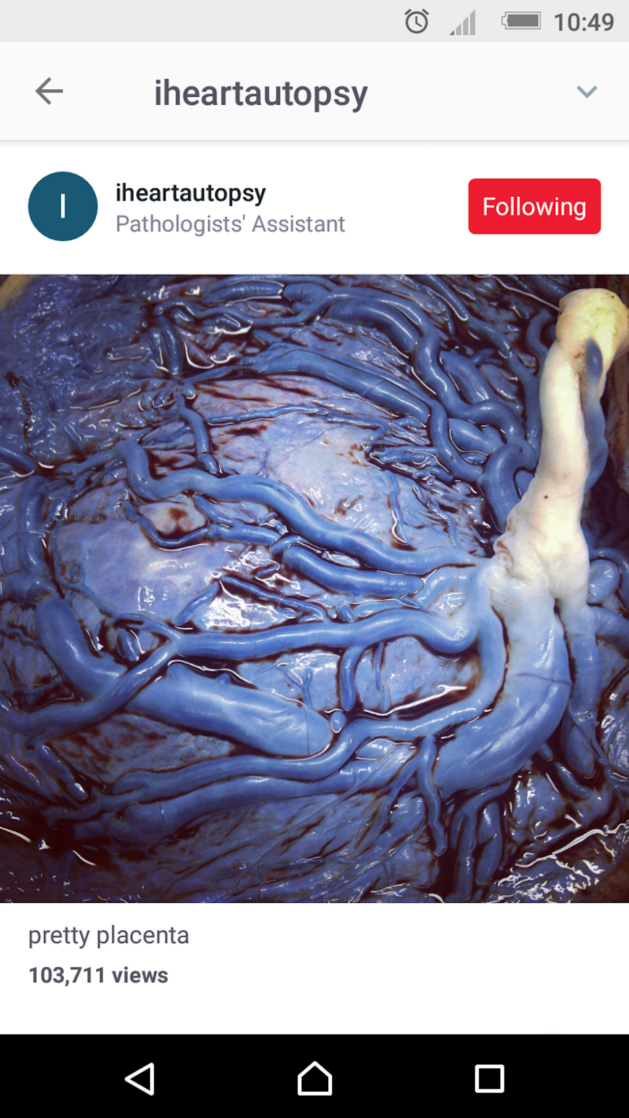 An image from the medical social network Figure 1.