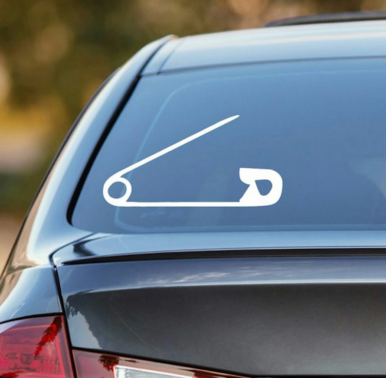 This decal ranges from 3 to 10 inches and comes in 17 colors.