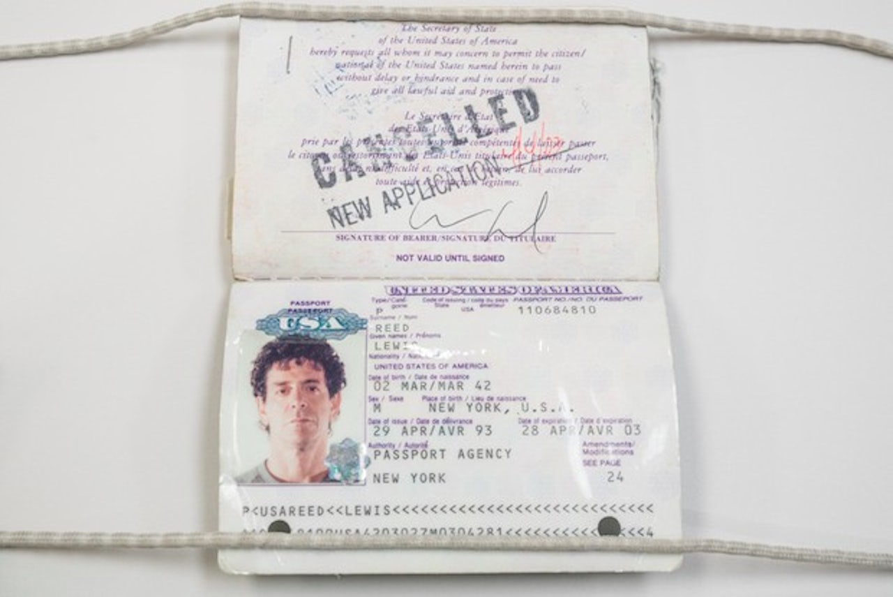 Lou Reed's passport