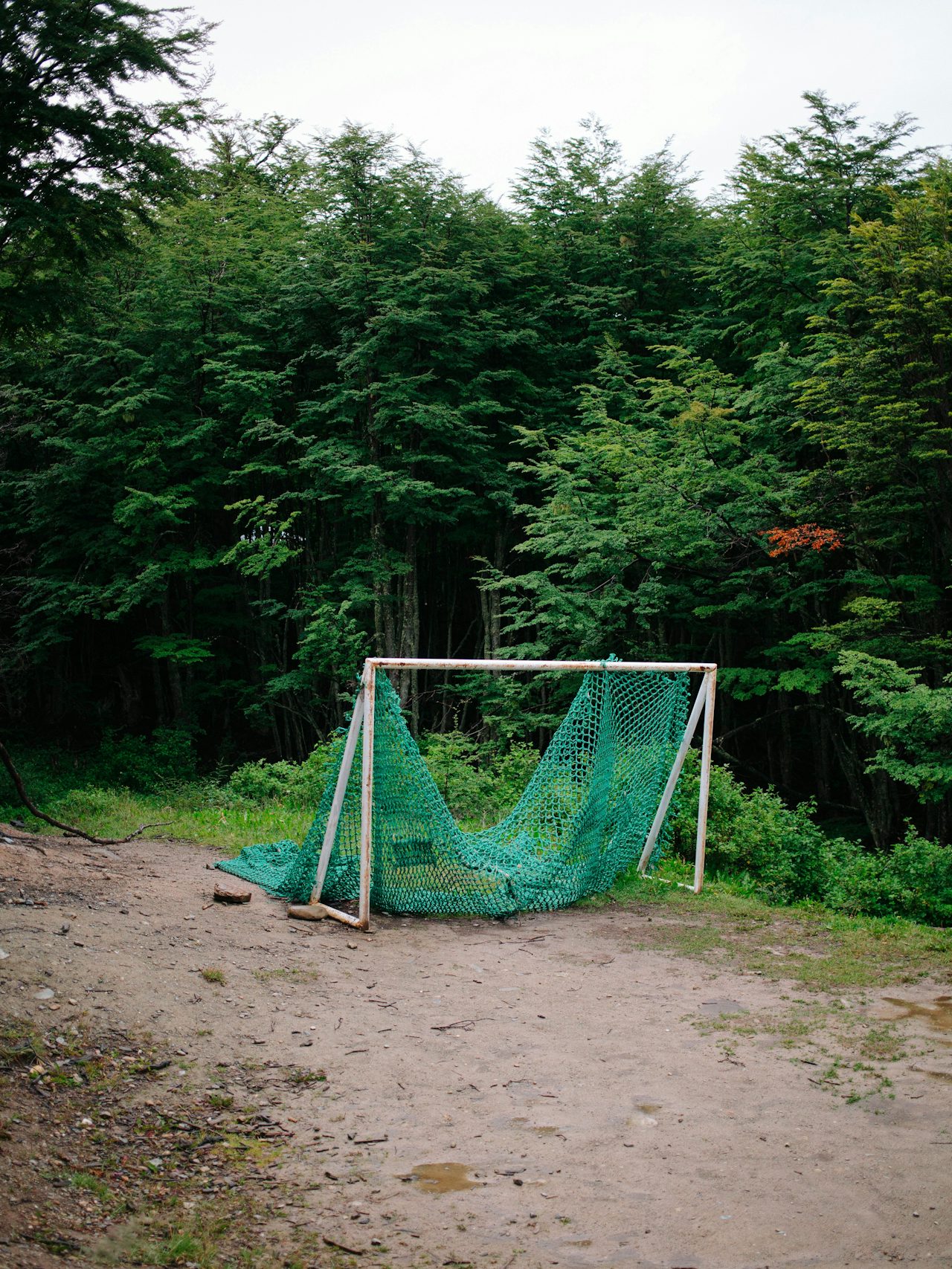A makeshift soccer field in the Dos Banderas district.