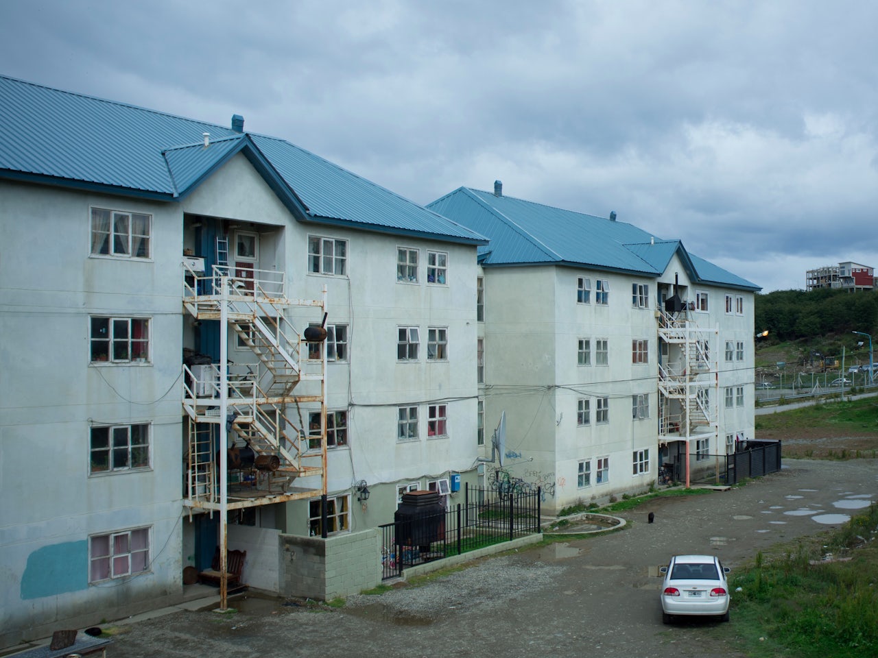 Public housing in Barrio 640, one of Ushuaia's oldest neighborhoods.