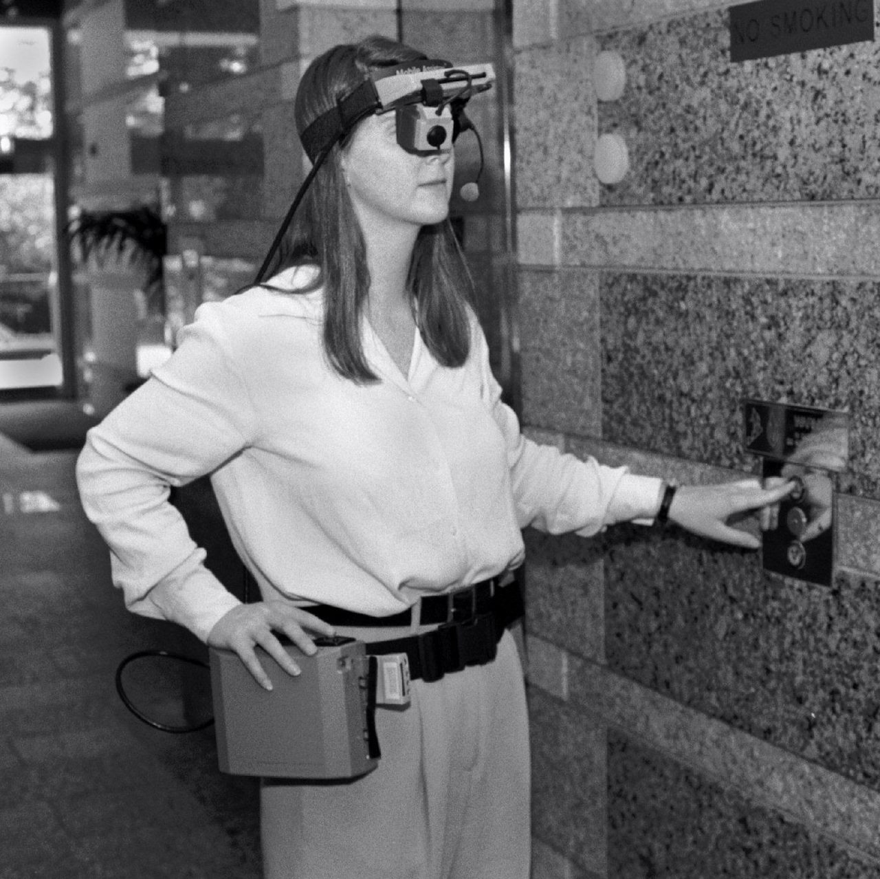 Dorsey McGlone wearing the Mobile Assistant