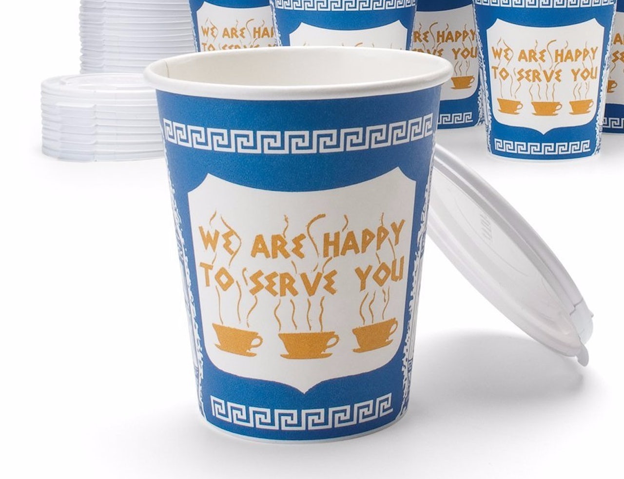 The Anthora disposable coffee cup.