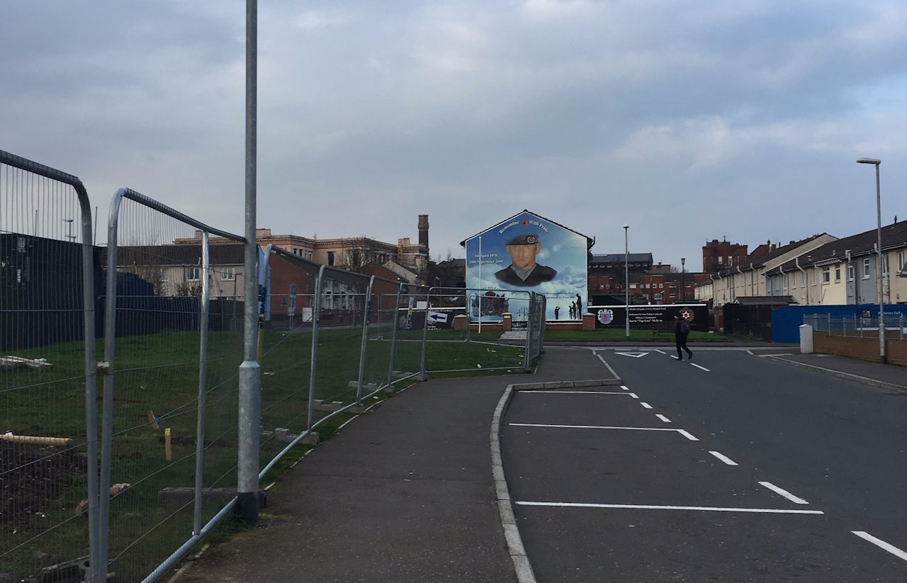 A Unionist mural in Belfast.