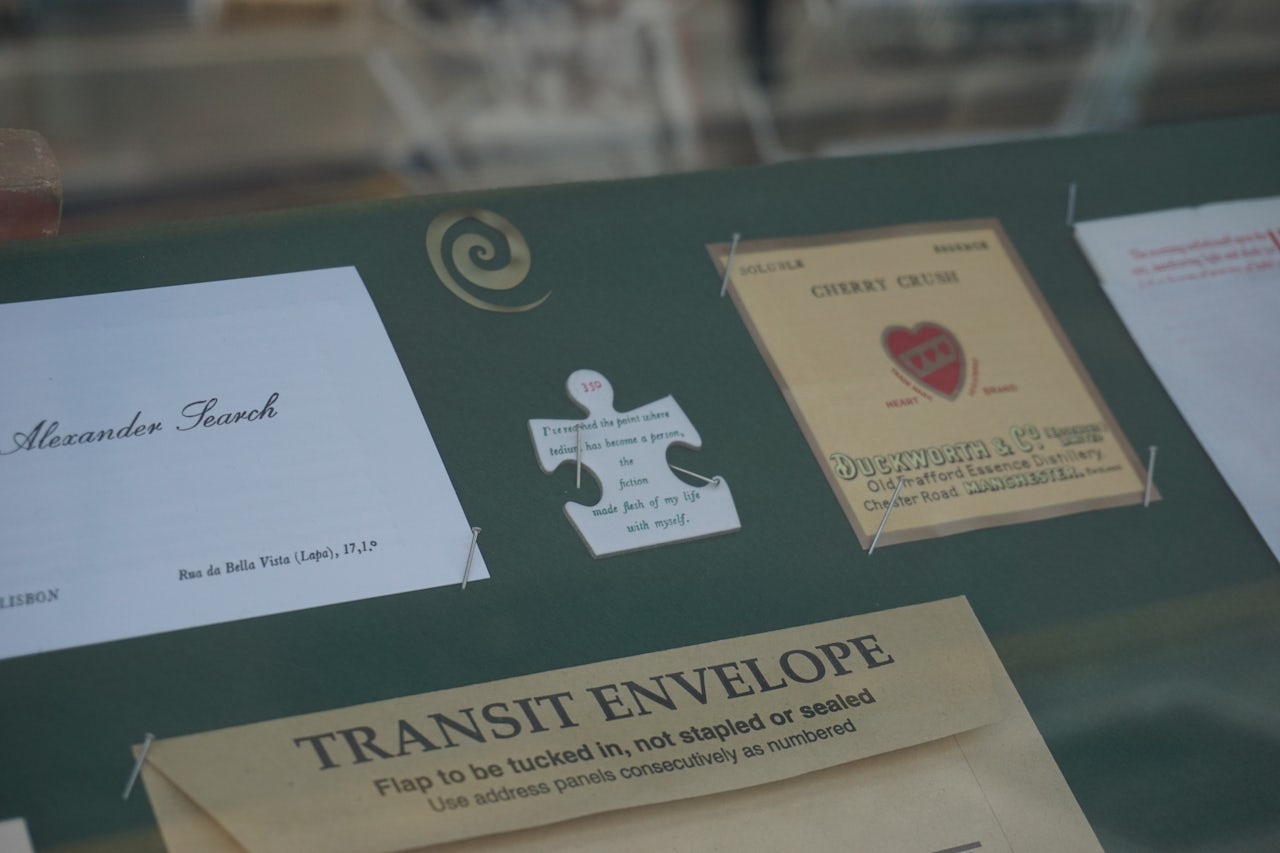 Pieces of Tim Hopkins' printing of ‘The Book of Disquiet.’