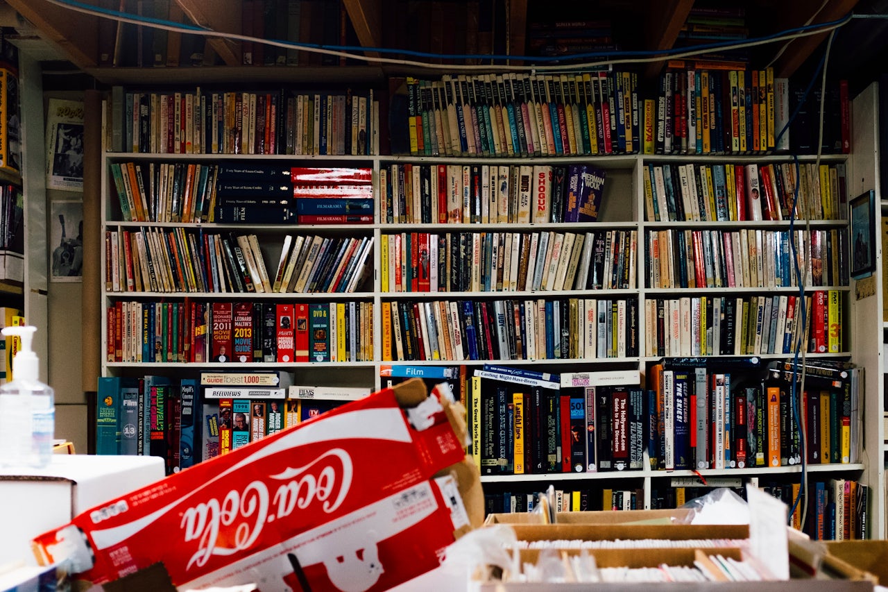 Network stores a sprawling collection of reference materials, magazines, CDs, and more at its headquarters.