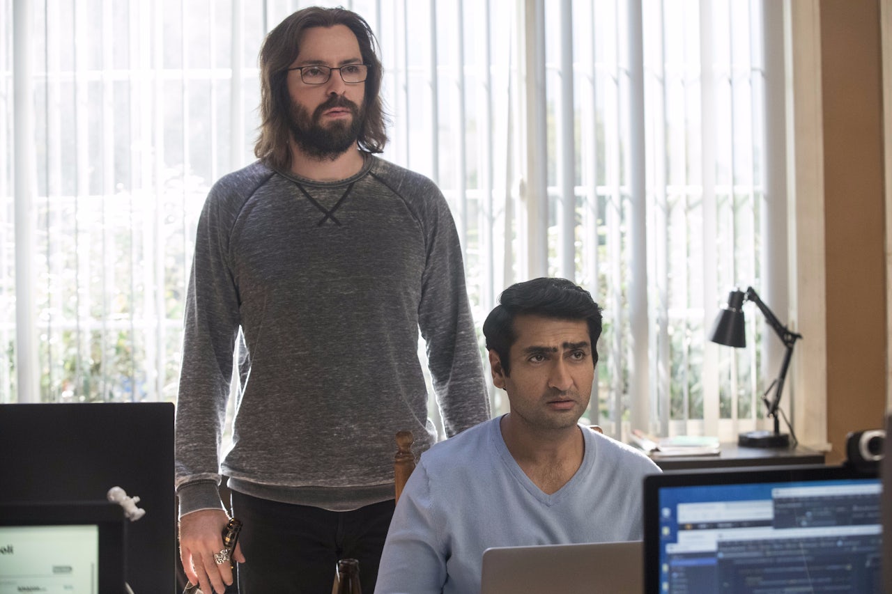 Martin Starr and Kumail Nanjiani star in HBO's Silicon Valley.