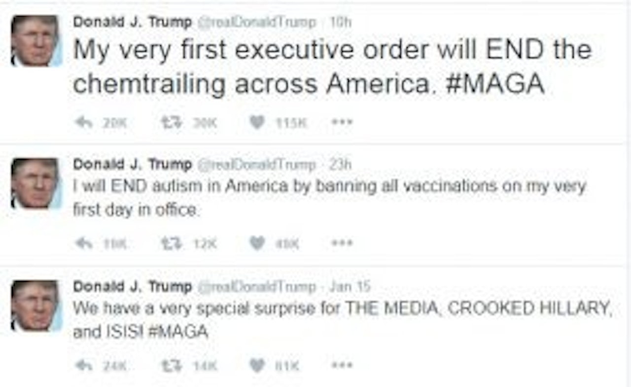 Fake Trump tweets