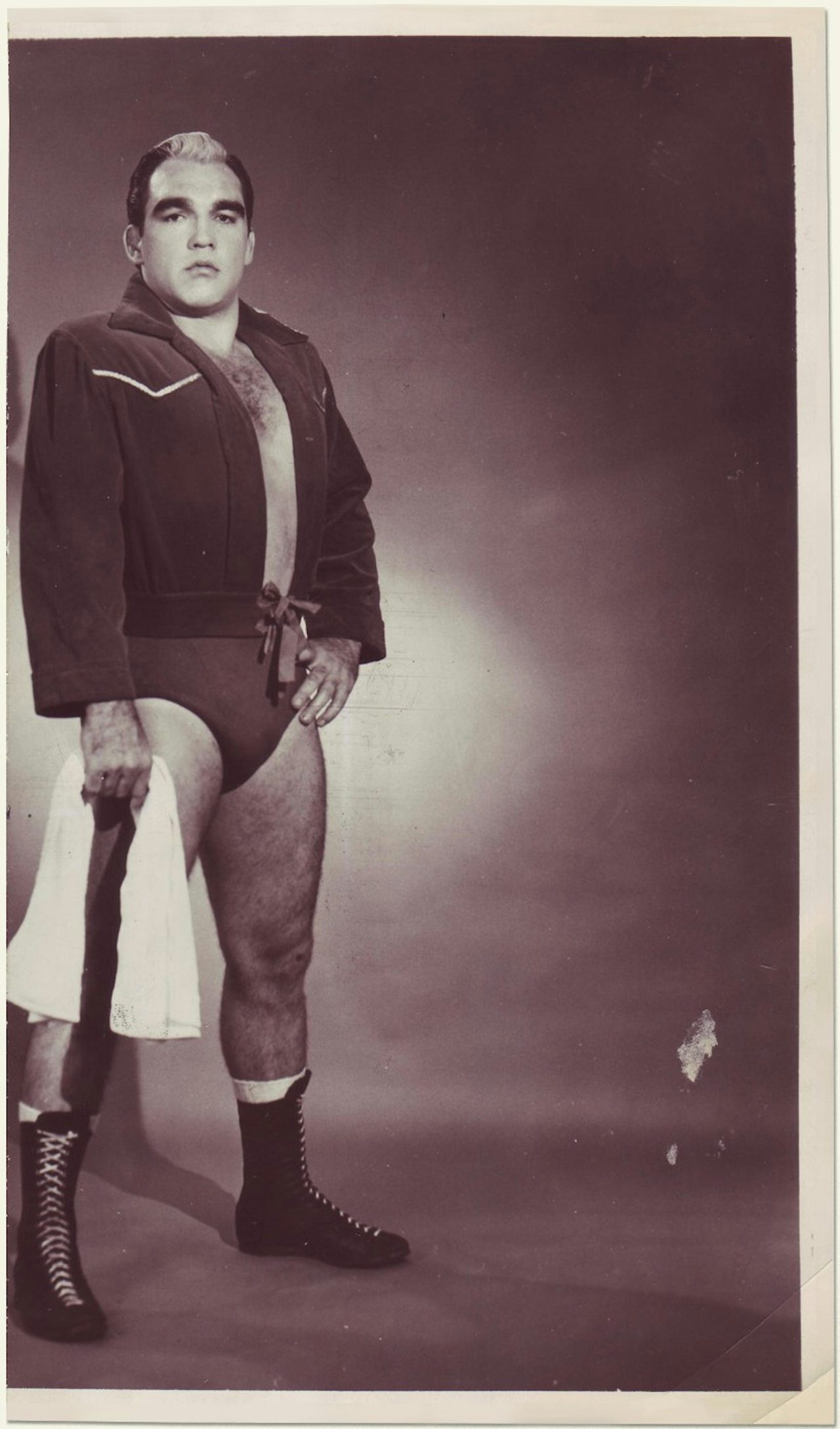 Monroe, who had a signature silver streak in his hair, struck an imposing figure in and out of the ring.