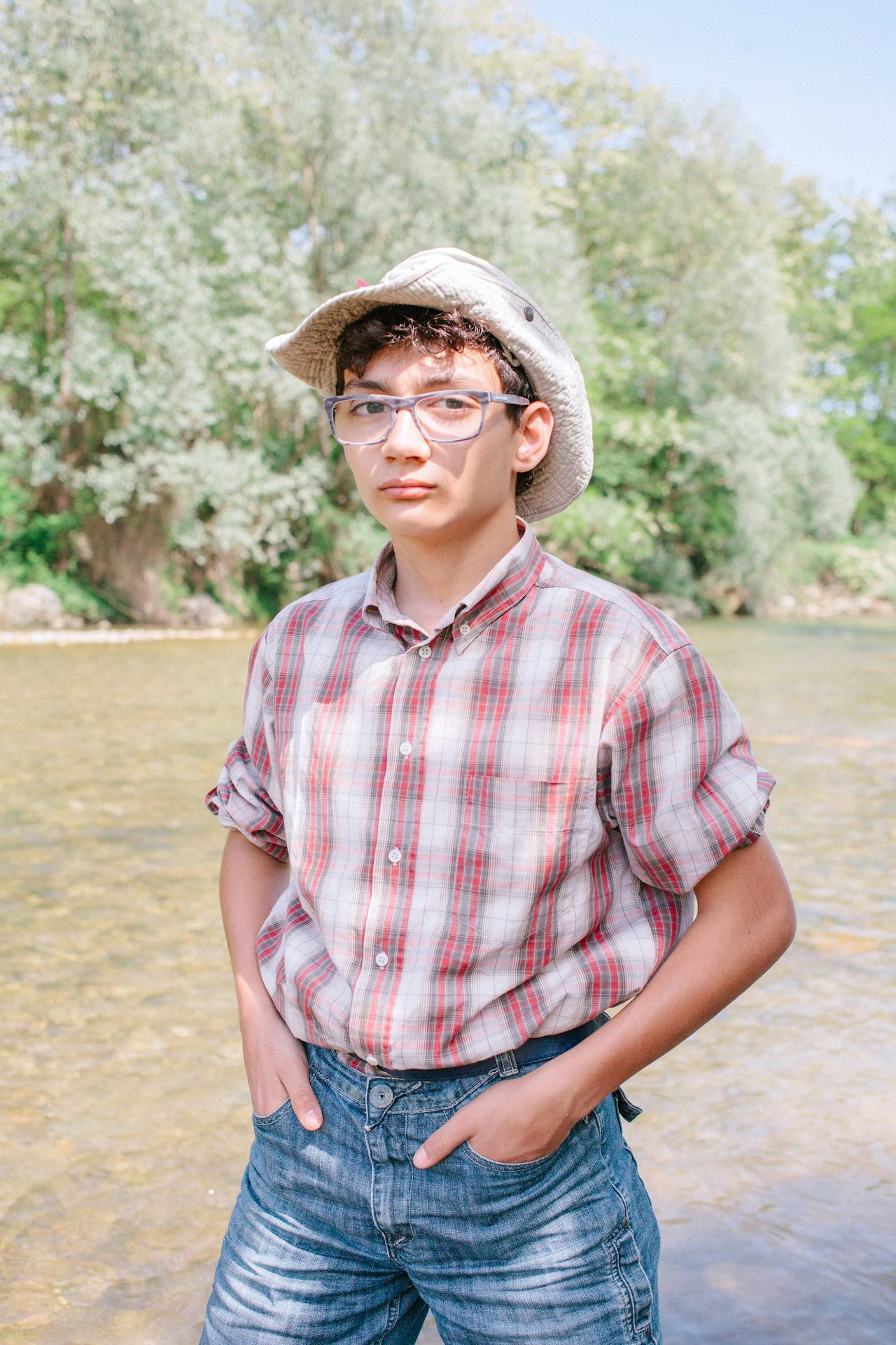 Riccardo Silvestri, 12, spends almost every weekend with his dad looking for gold in a creek near Turin.