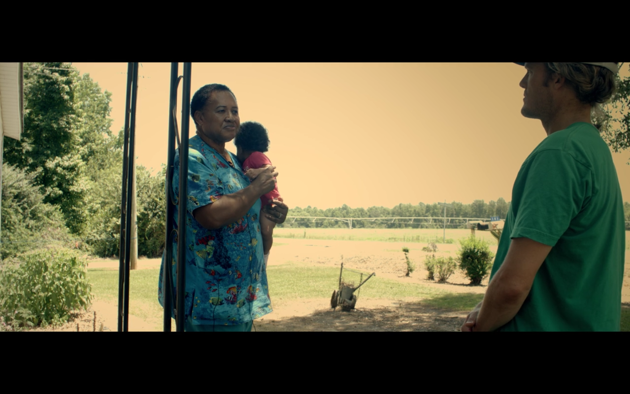 Andersen interviews Duplin County resident René Miller about the damage a nearby a hog farm has caused in her community.