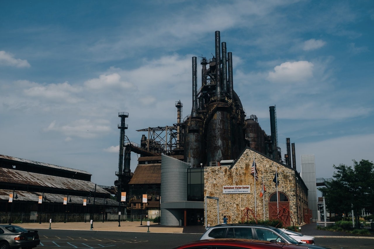 Abandoned steel stacks in Bethlehem, Pennsylvania.