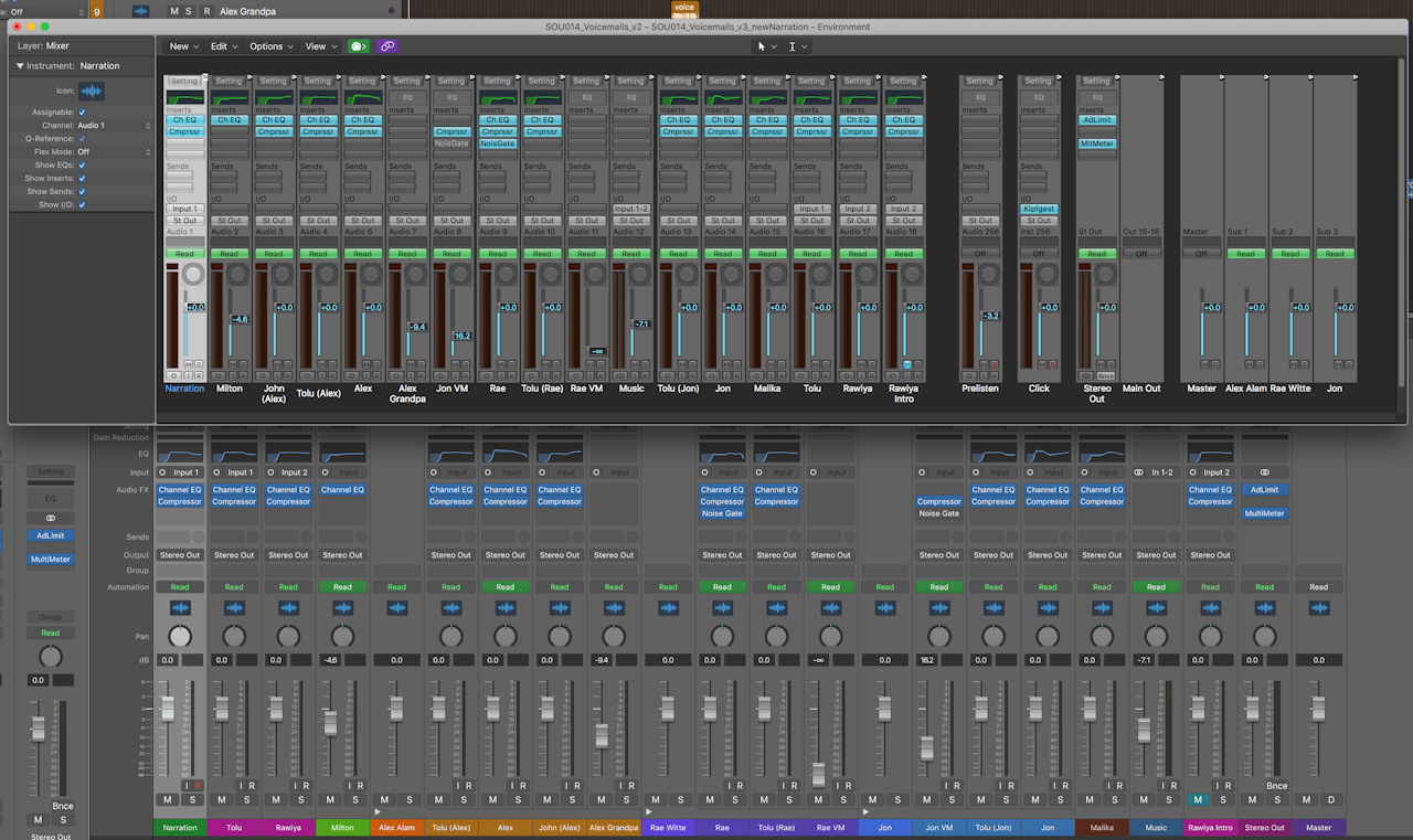 Why are there so many knobs in GarageBand? The Outline