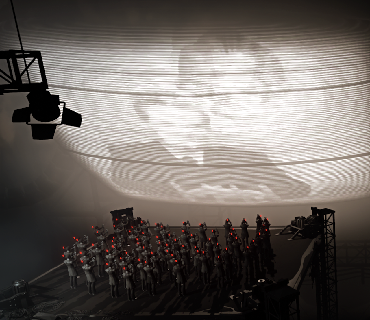 Screencap from Black the Fall.