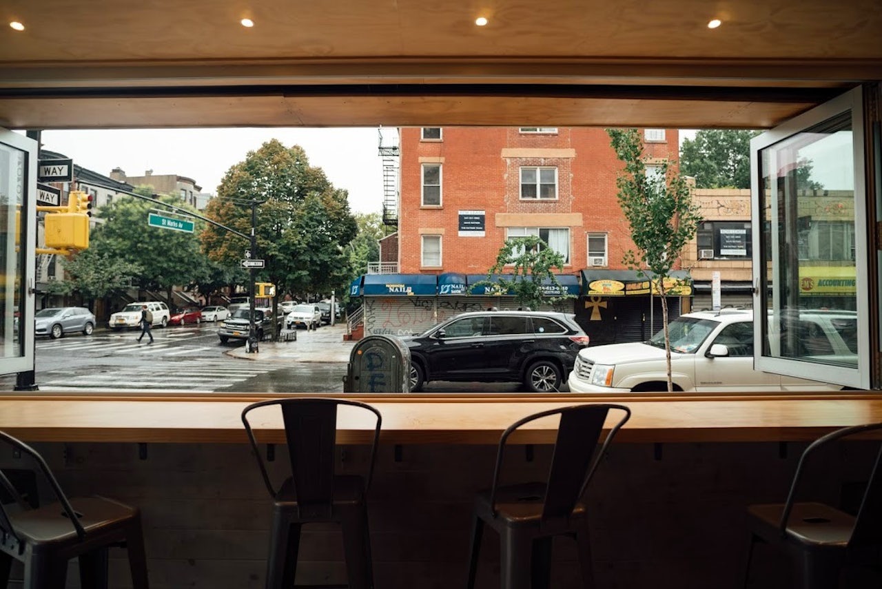 The view out of the window of Summerhill.