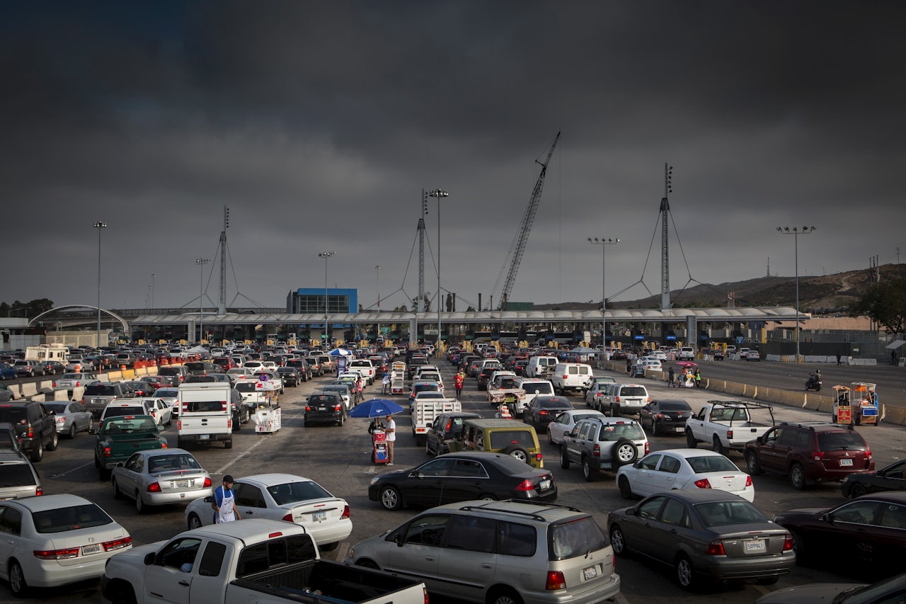 Thousands of commuters and travelers cross over the San Ysidro border crossing every day, making it the busiest border crossing in the world. On the Tijuana side, the line to cross starts as early as 3 a.m.