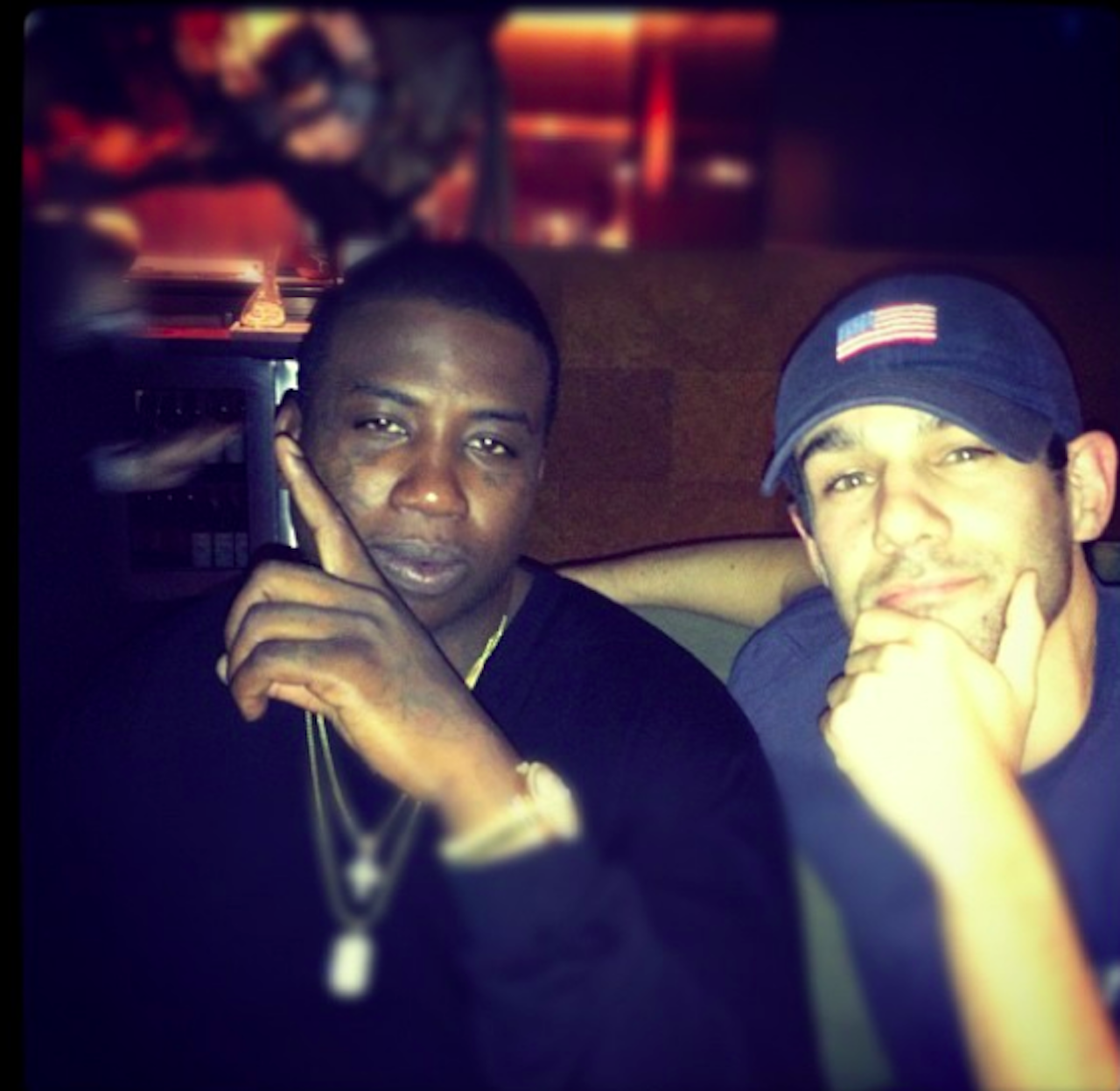Gucci Mane and Neil Martinez-Belkin at their first meeting in 2012.