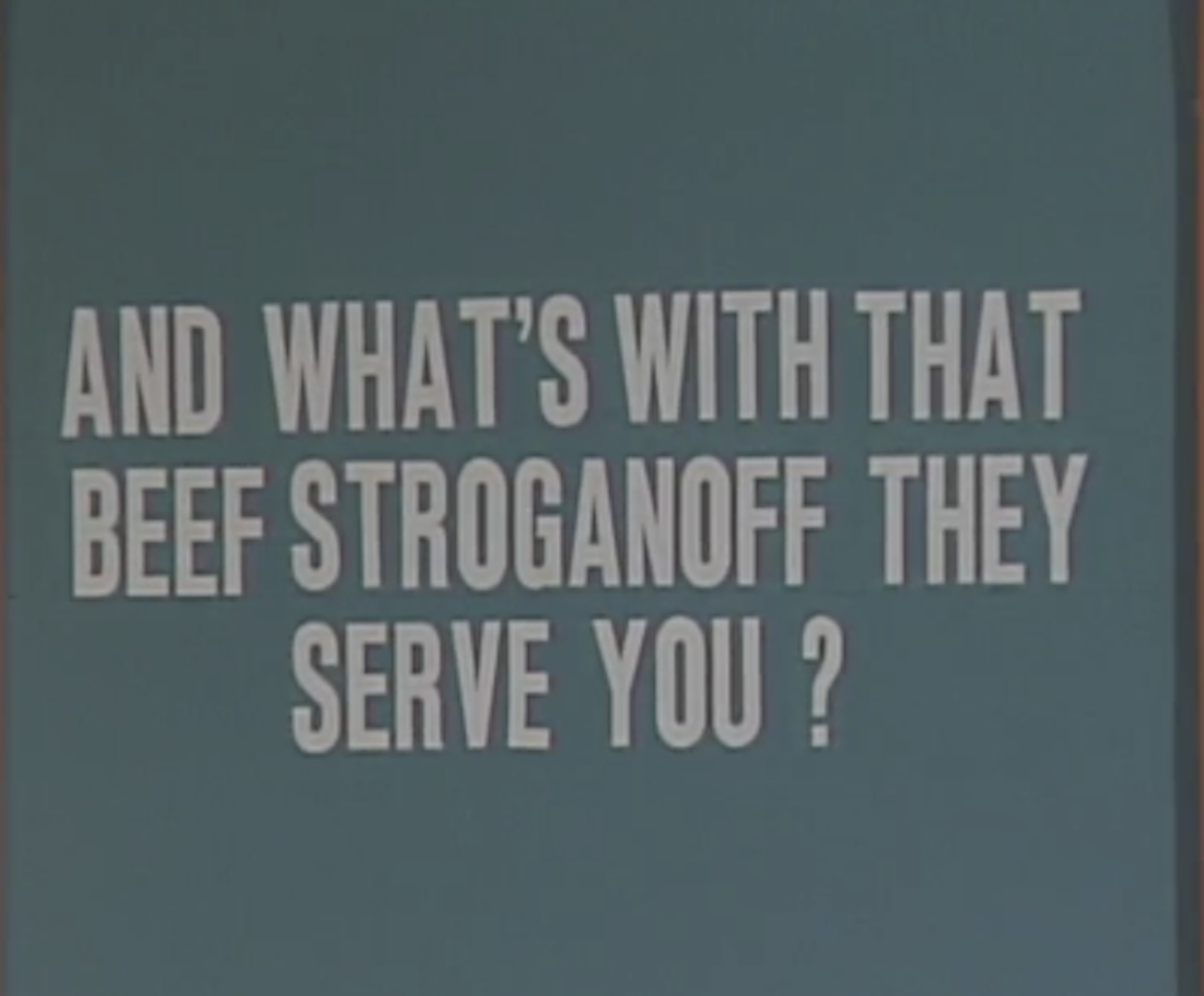 A shot from a mock Jeopardy sketch from SNL in 1992 that poked fun at jokes about airlines.