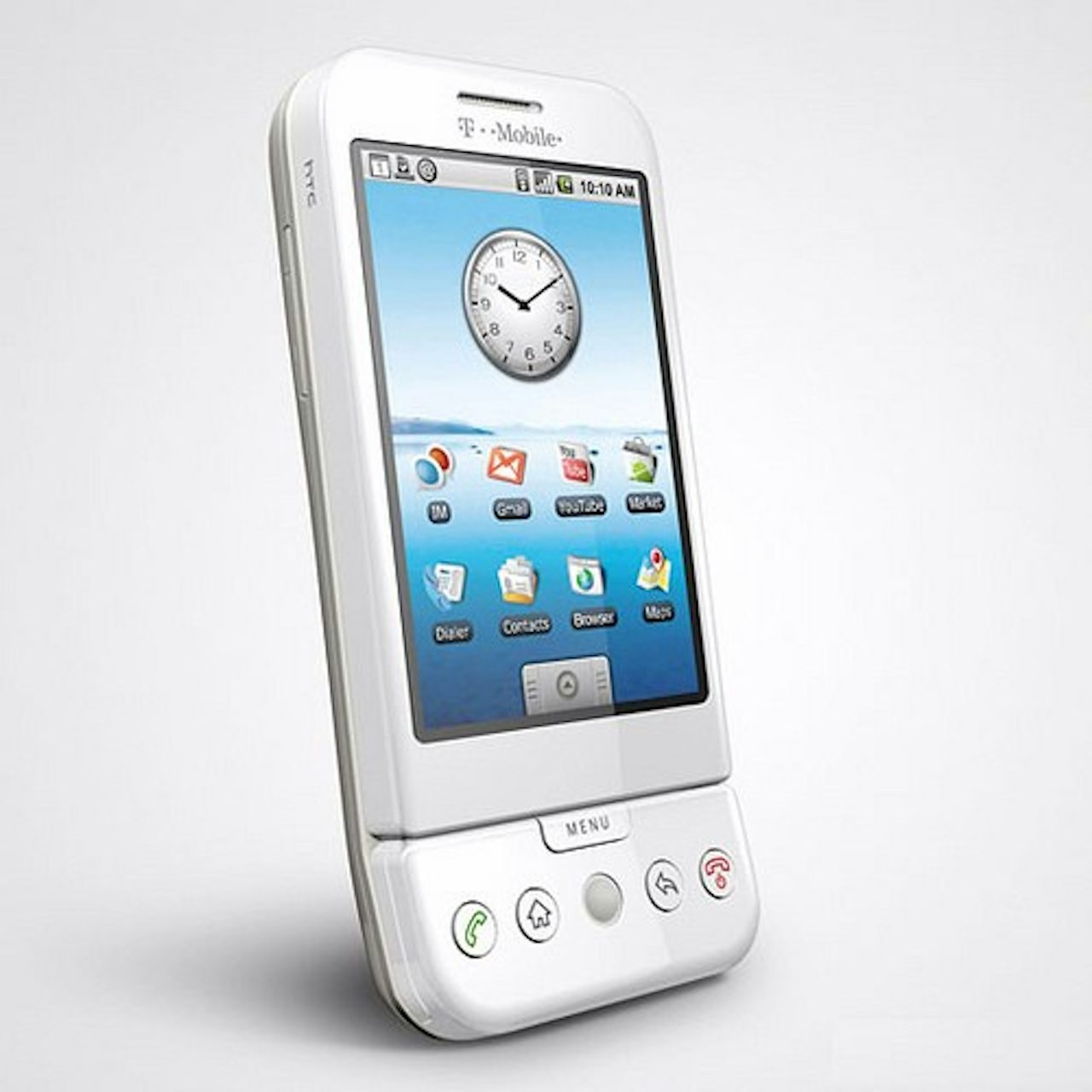 Remember this thing? It's the G1, the first Android phone, produced in partnership with HTC.