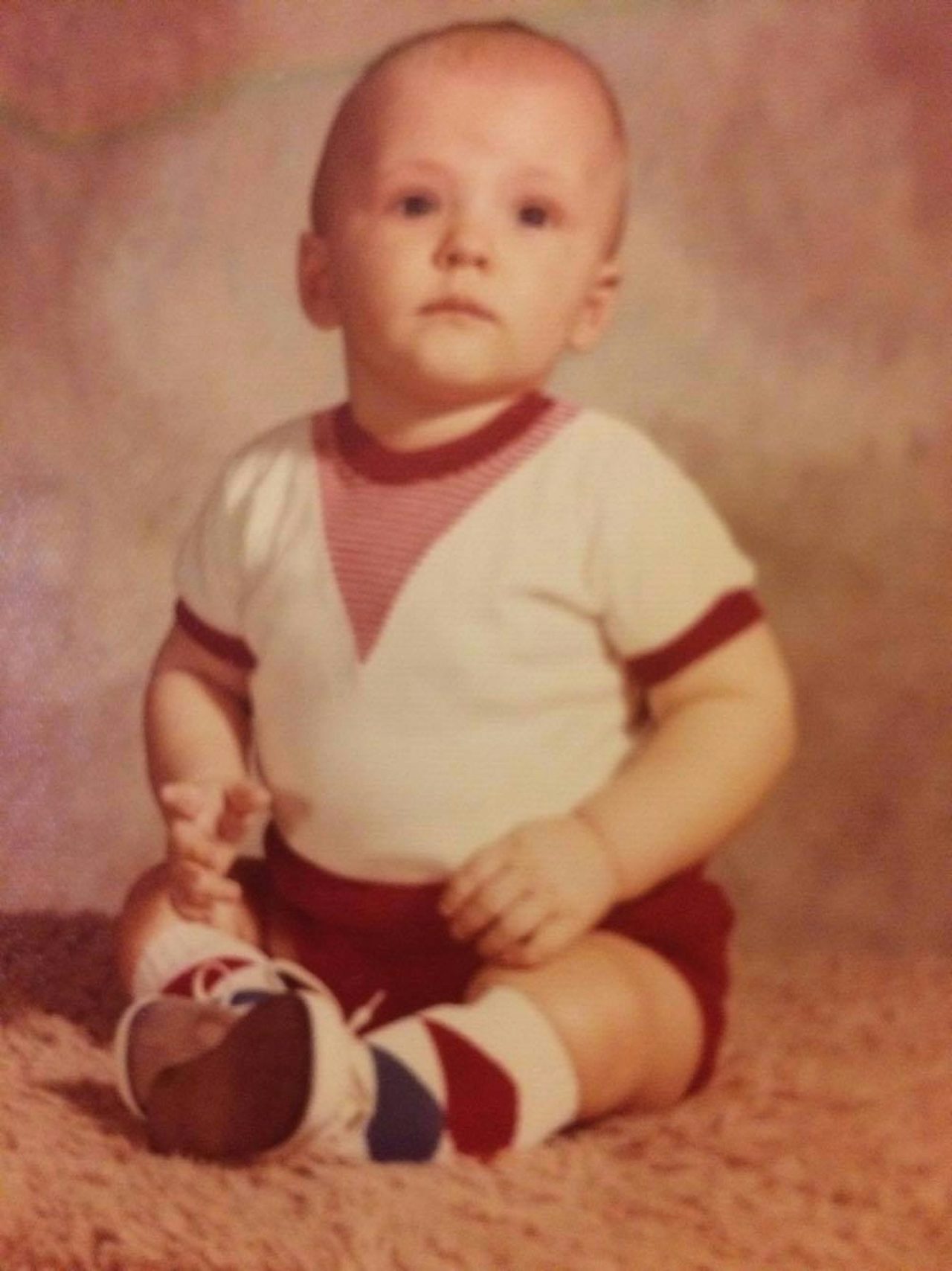 Jim Pete, shown here as an infant, was told by his parents around age six that he had been adopted as a baby. Forty years later he would follow through with the search that would lead him to his birth mother.