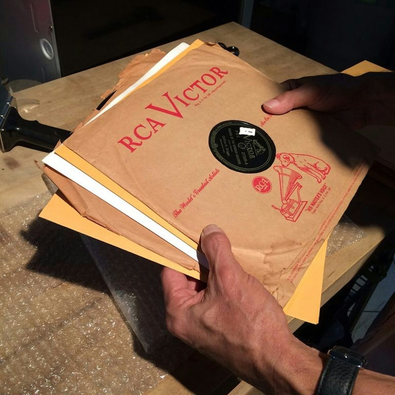 Packing 78s for shipment