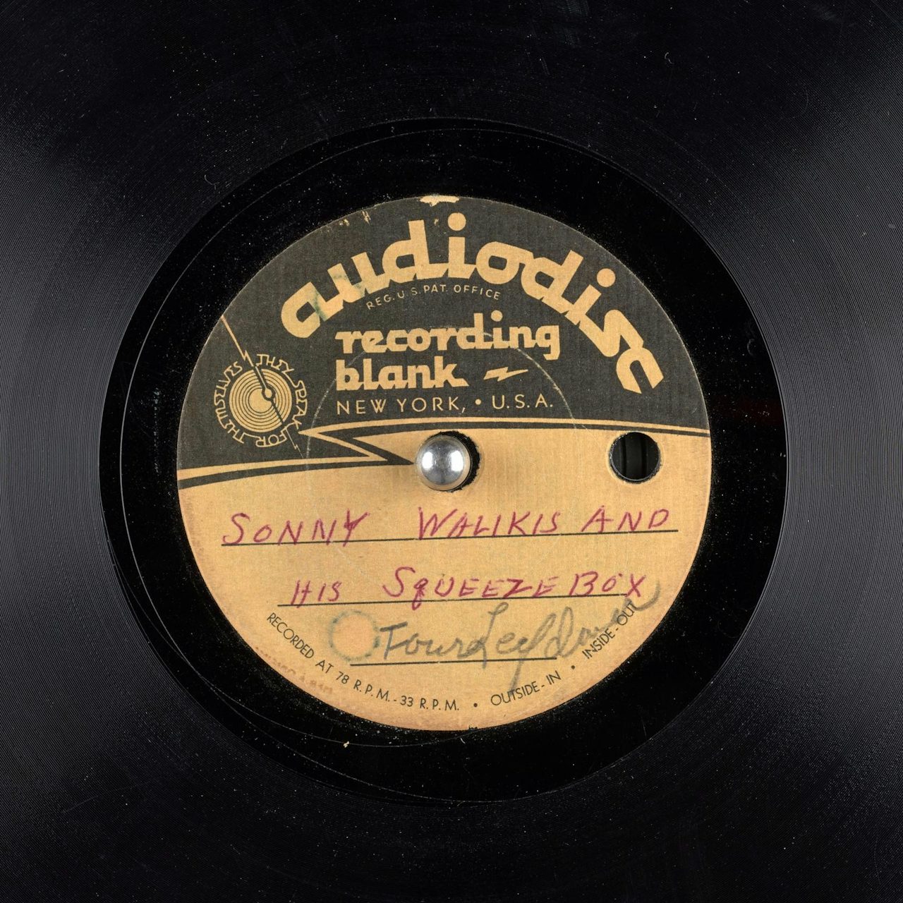 ‘Sonny Walikis and his Squeeze Box’ on 78