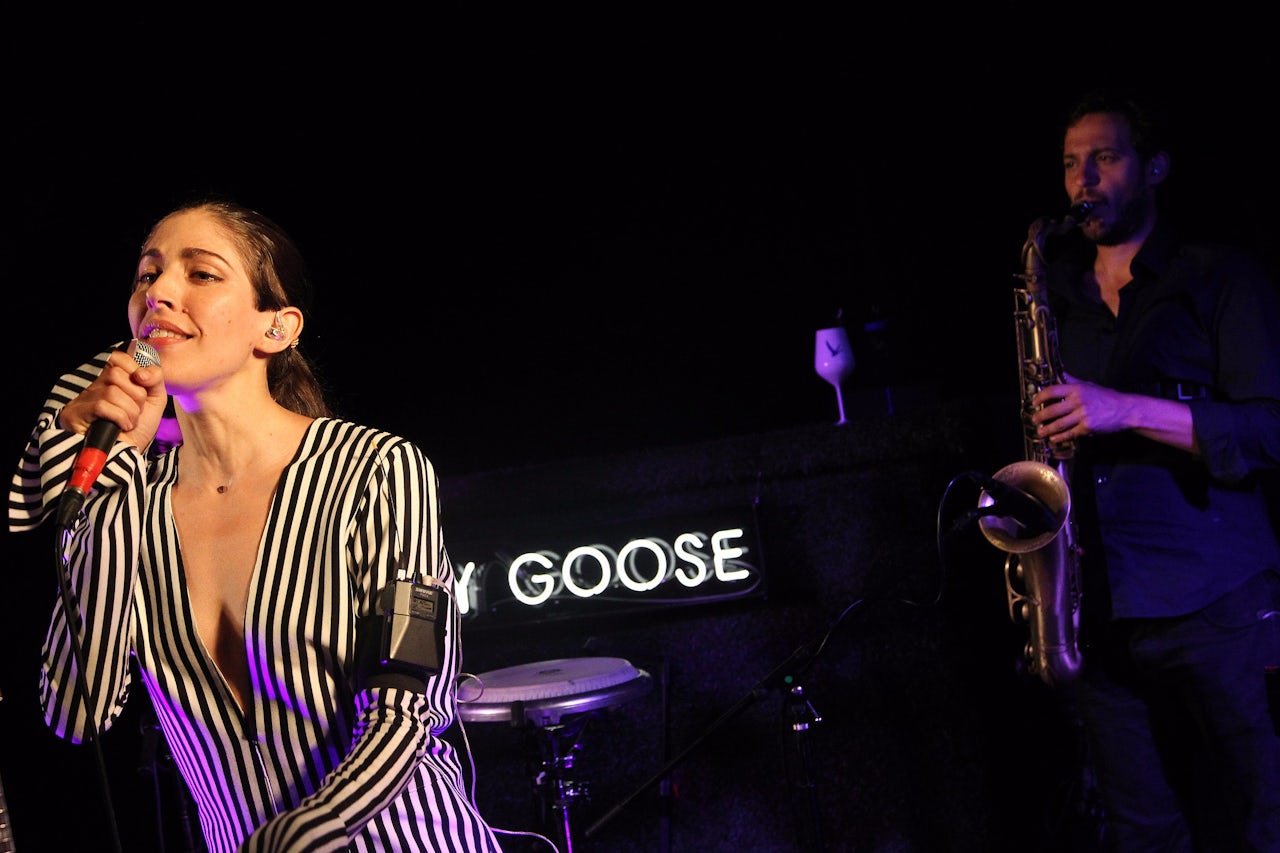 Caroline Polachek, seen here performing with Chairlift in 2016, sparked an online debate about festivals highlighting women after she dropped out of Moogfest last week.