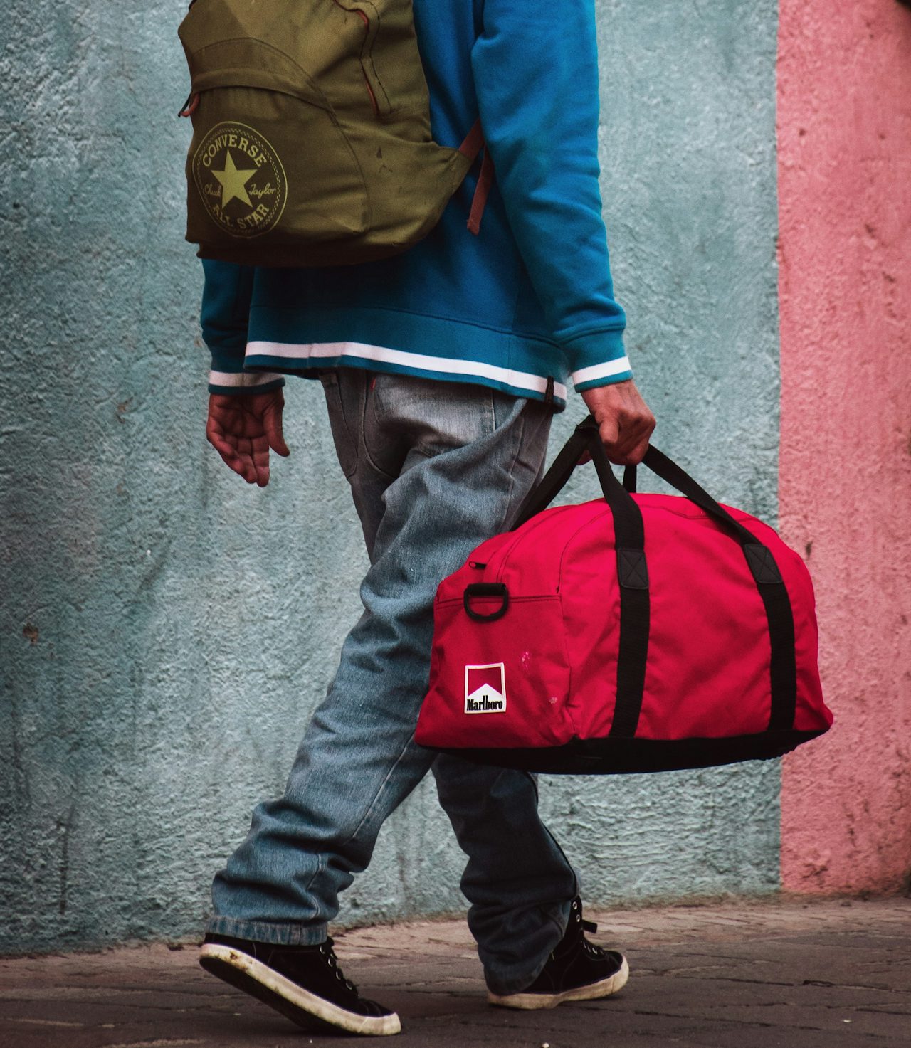 Marlboro branded merchandise, like this bag, was a perk of collecting proof of purchase slips in the 1990s.
