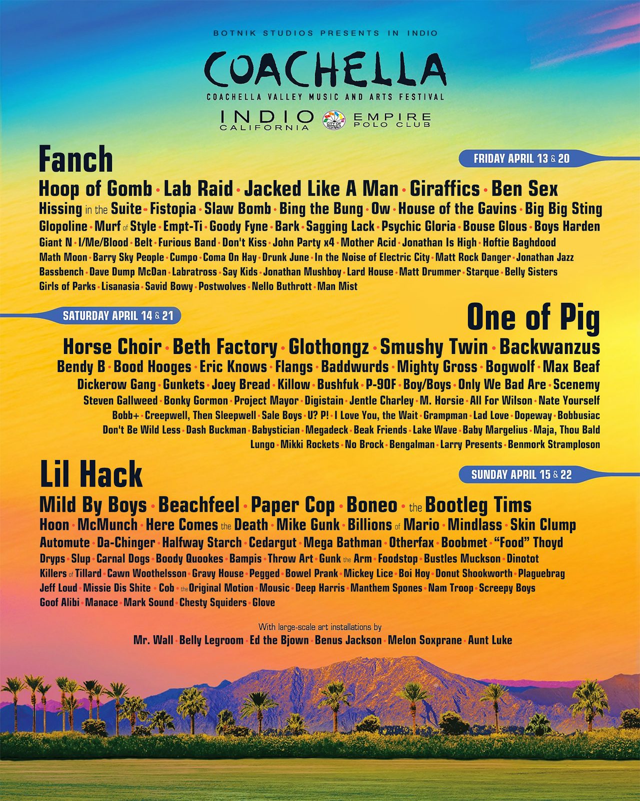 Coachella, presented by a recurring neural network.