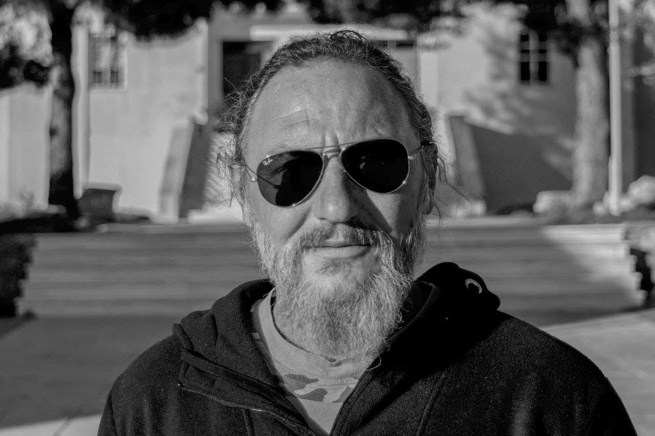 A village resident demonstrates his whistling.