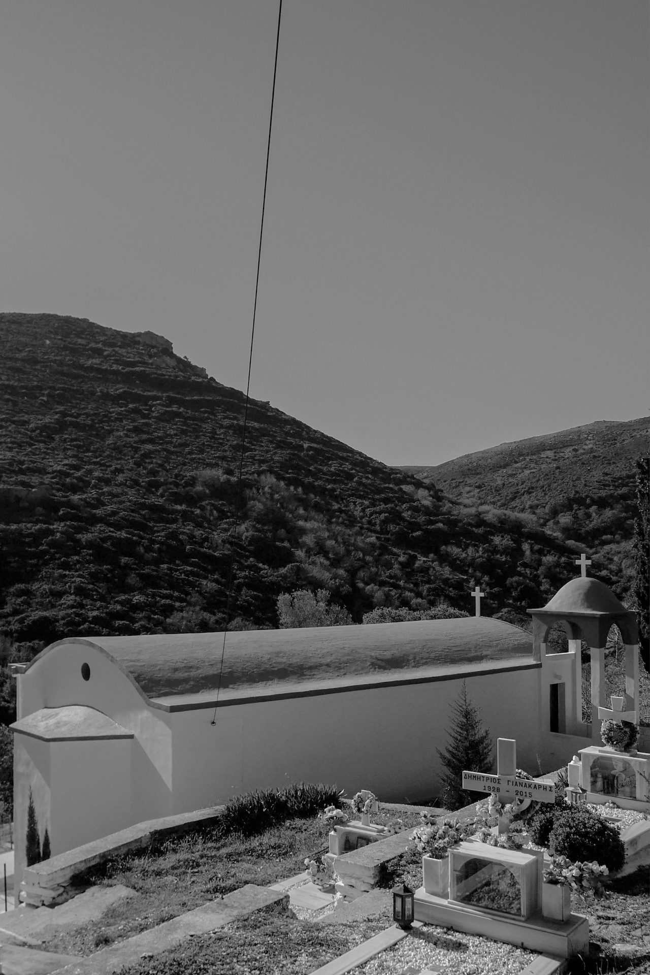 The village church and cemetery.