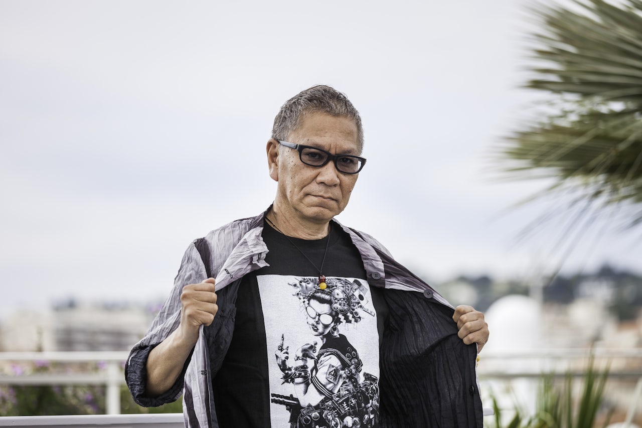 Takashi Miike at Cannes in 2017.