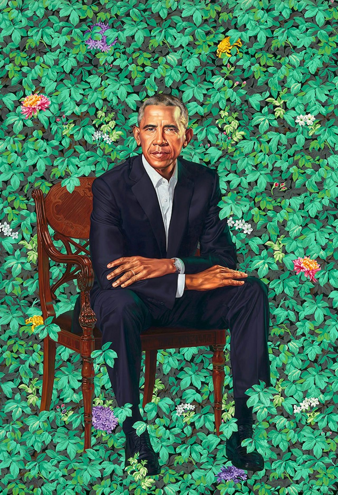 Barack Obama by Kehinde Wiley.