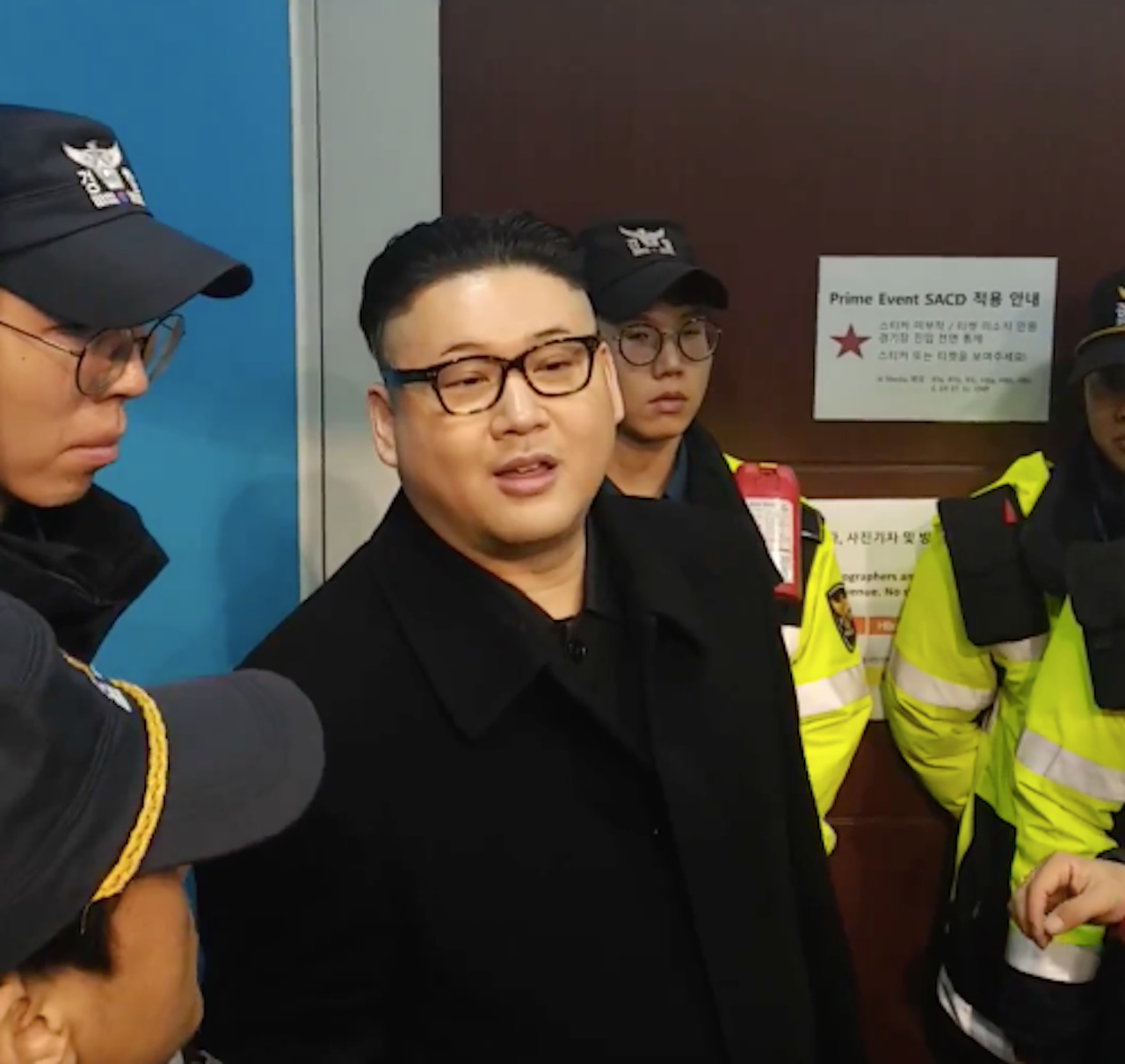 Kim Jong-un Impersonator Appears at National Security Law 