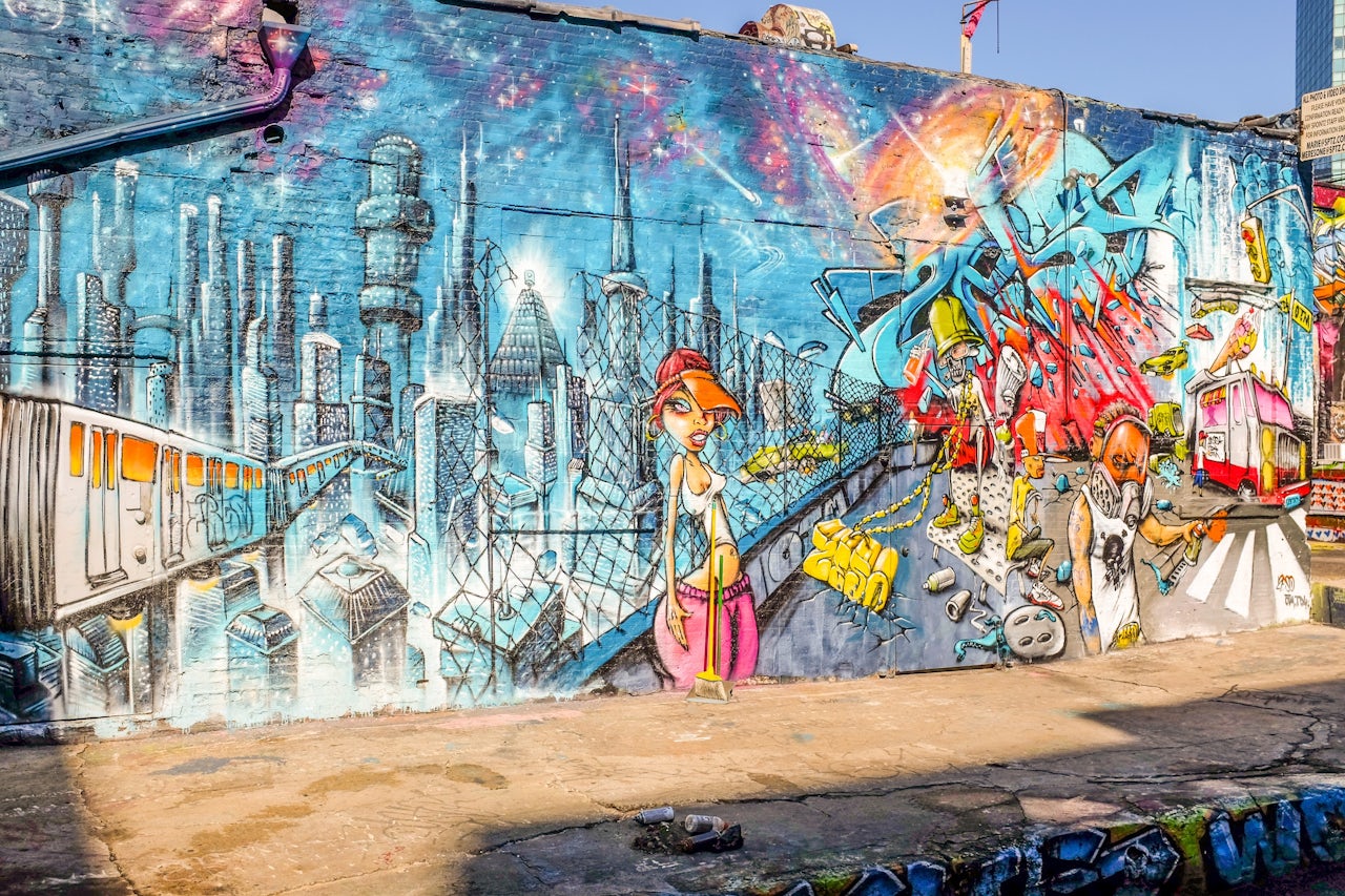 A mural at 5Pointz in 2013.