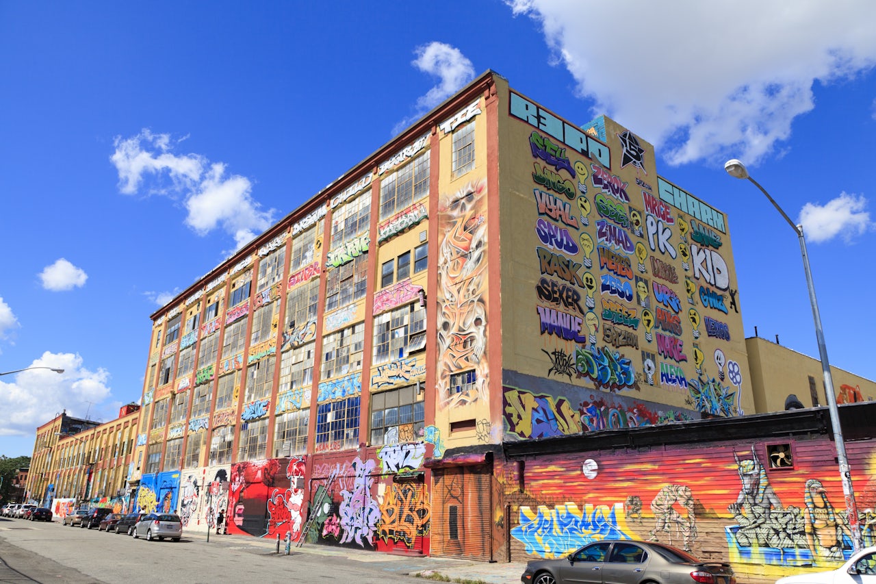 5Pointz seen from the street in 2013.