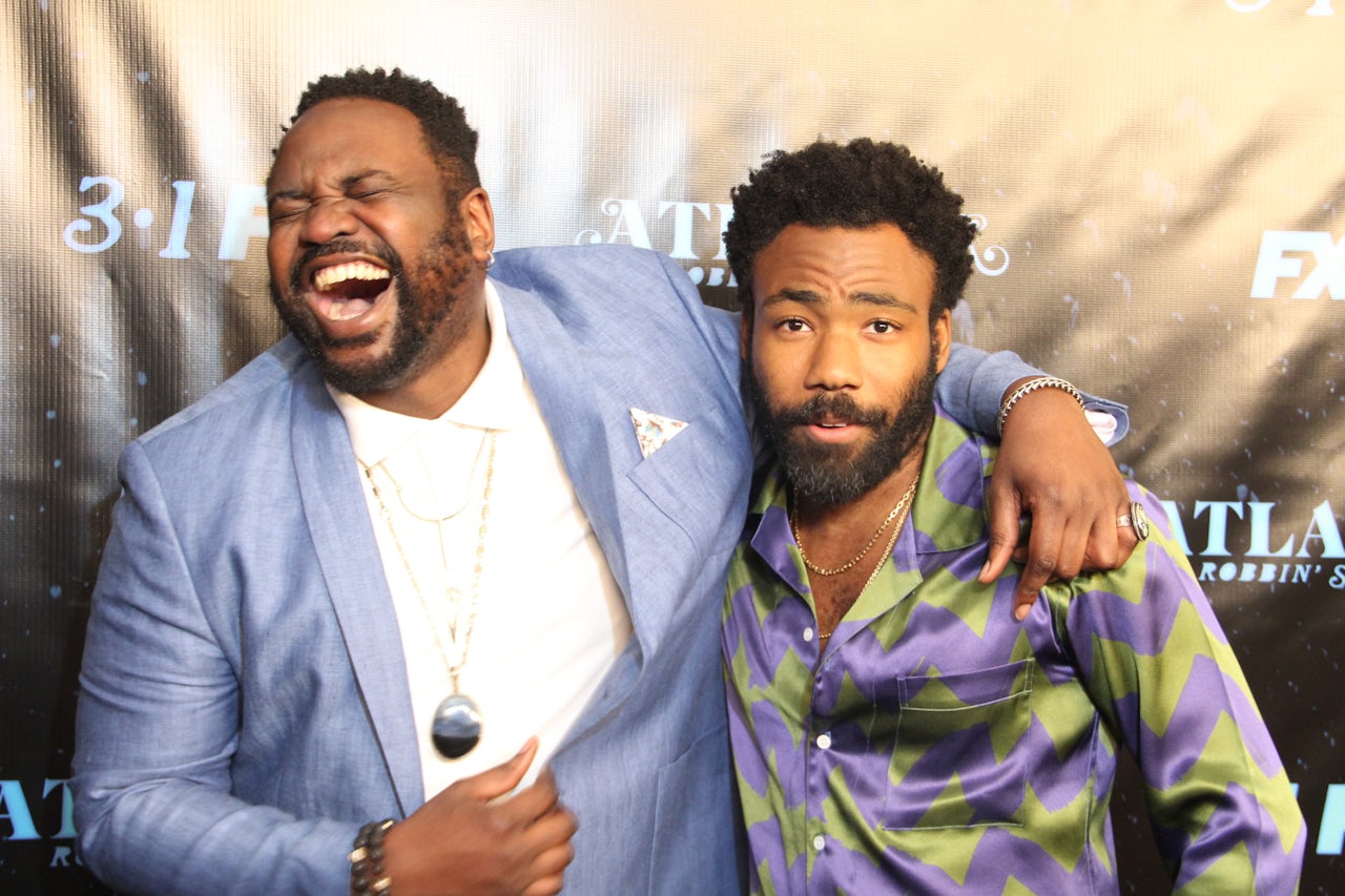 Donald Glover and Brian Tyree Henry at the Atlanta season two premiere in Atlanta.