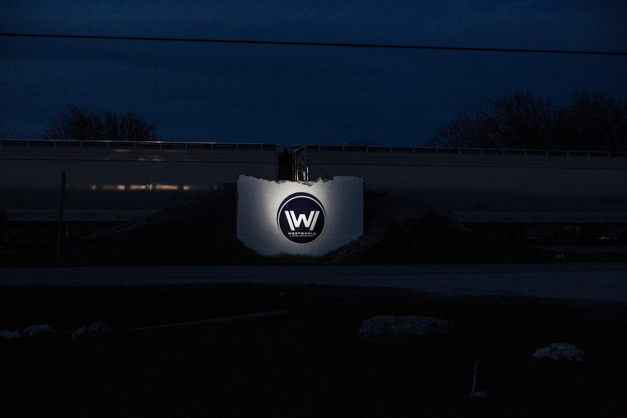 The entrance to Westworld.