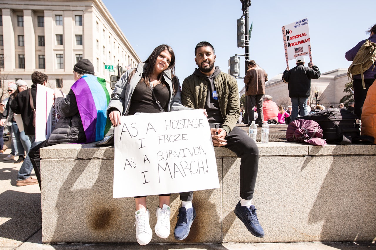 Alexandra Valente-Fernandes and Thushan Ratam from Montreal, Canada