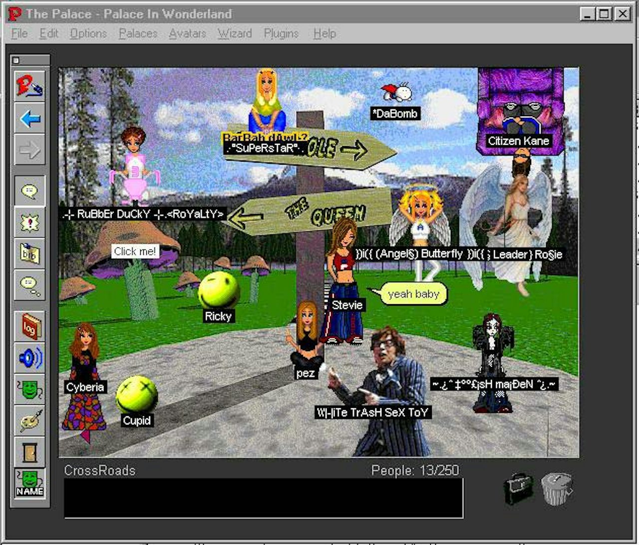 On The Palace You Can Be Anyone You Want To Be The Outline