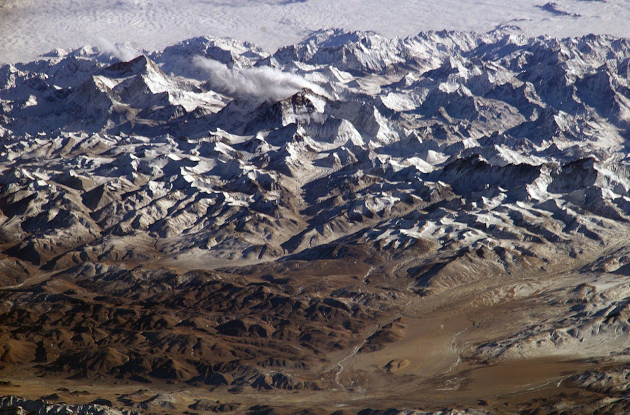 A region of the Himalayan Mountains, which is a part of the Tibetan Plateau.