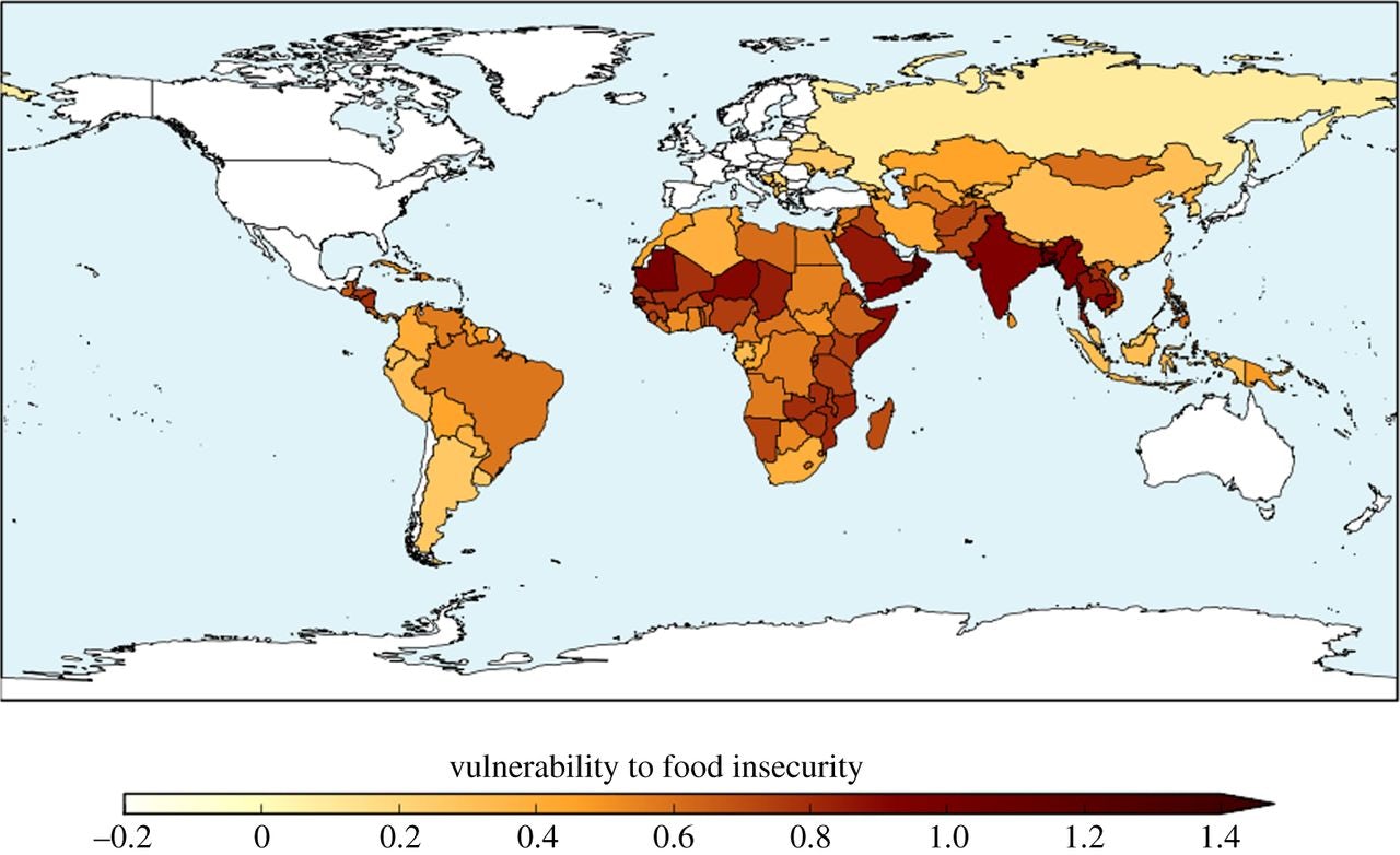 How much of the world will be hungry if the earth warms 1.5 degrees Celsius.