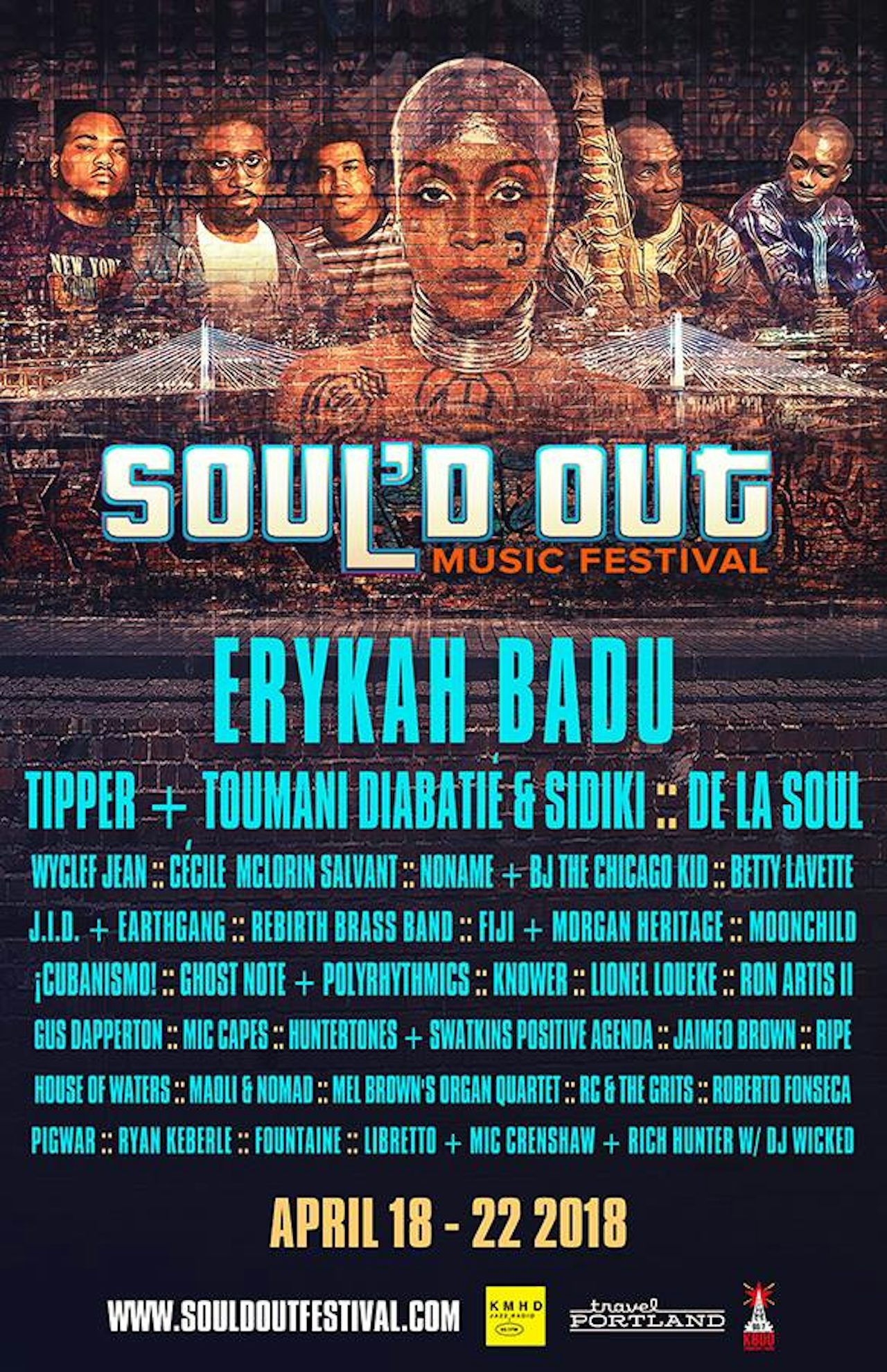 A poster for the 2018 Soul'd Out Festival, occurring over 1,000 miles away from Coachella.