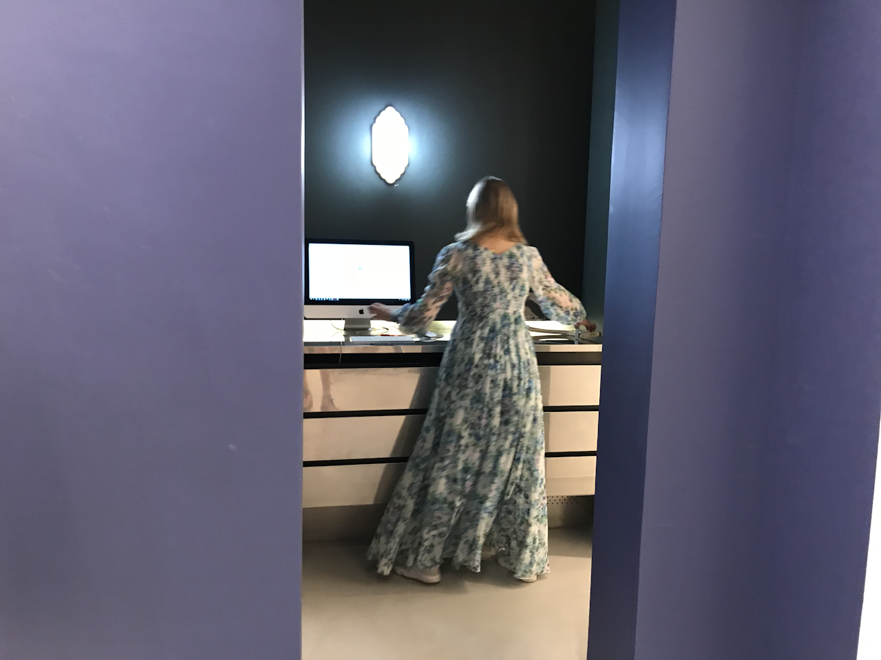 The cash wrap at the Zimmerman store.