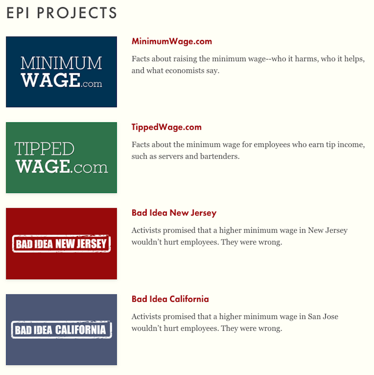 A collection of Berman’s Employment Policies Institute projects.