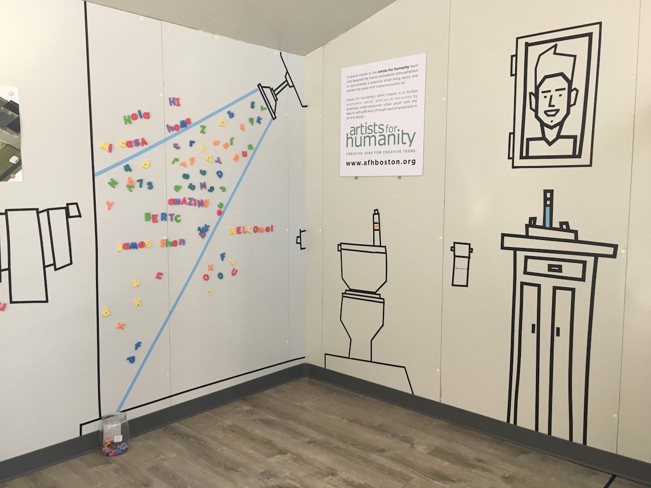 Model of the Plugin House at Boston's City Hall plaza.