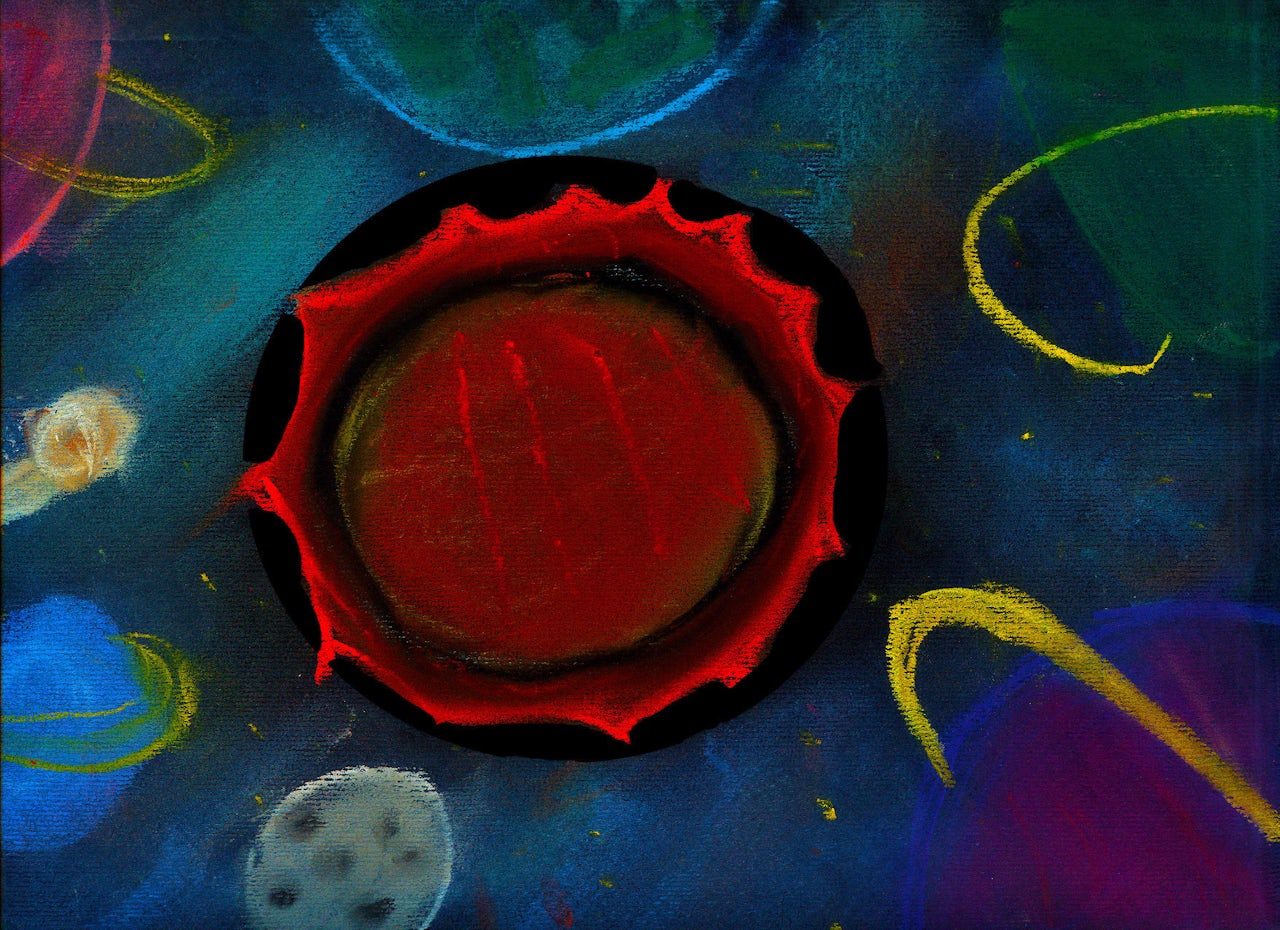 Planetary nebula, by Anjelica Jurea, 11