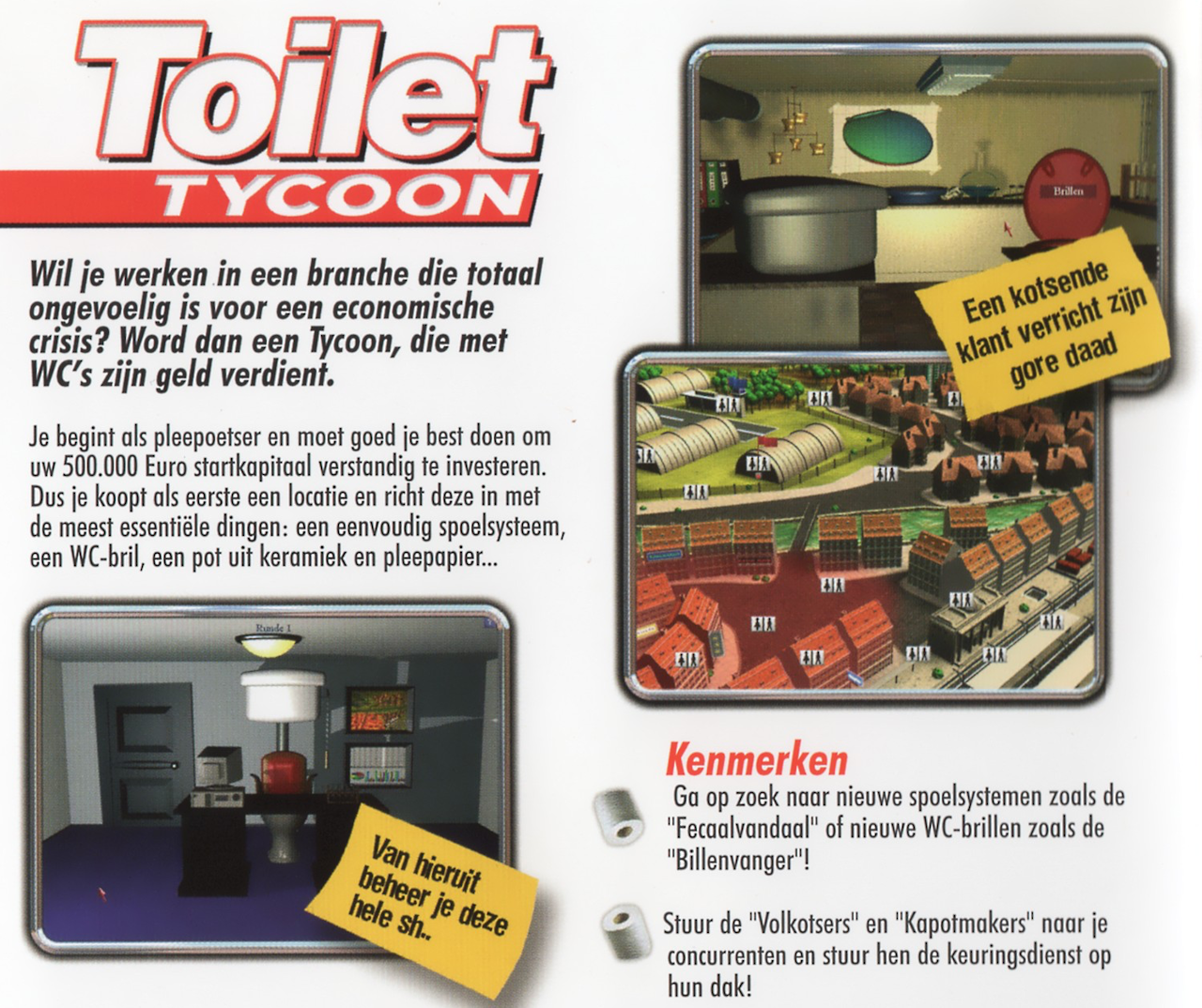 Toilet Tycoon’s slightly less gross back cover